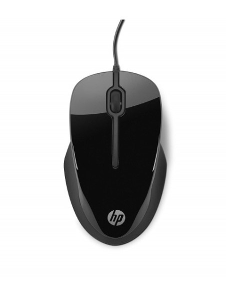 Ratón HP X1500 con cable -  3 botones, óptico, USB, Negro H4K66AA#ABB kiwiku.com