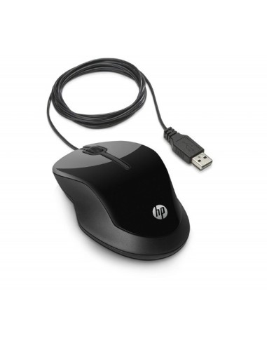 Ratón HP X1500 con cable -  3 botones, óptico, USB, Negro H4K66AA#ABB kiwiku.com