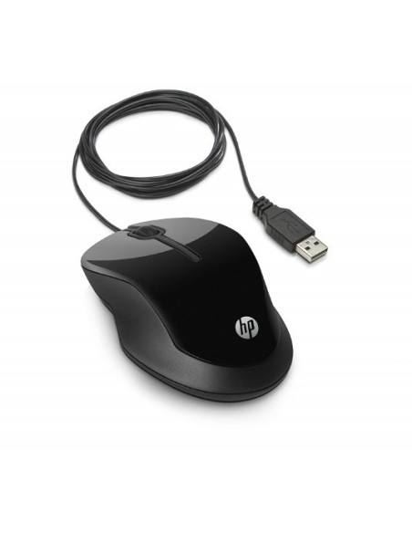 Ratón HP X1500 con cable -  3 botones, óptico, USB, Negro H4K66AA#ABB kiwiku.com