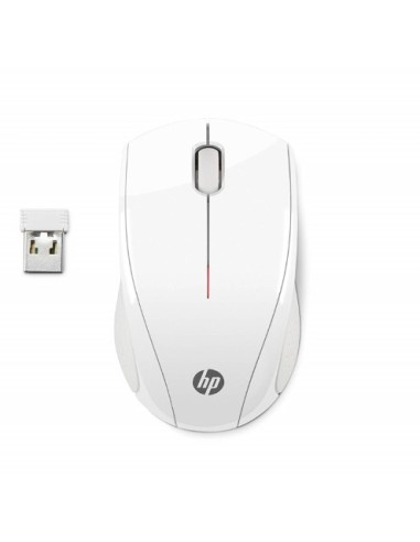 Ratón HP x3000, inalámbrico óptico, blanco  N4G64AA kiwiku.com