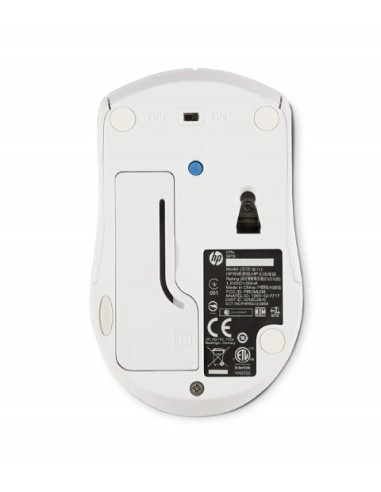 Ratón HP x3000, inalámbrico óptico, blanco  N4G64AA kiwiku.com