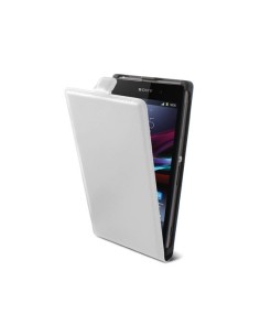 Funda con tapa ksix made for xperia para z1 blanca