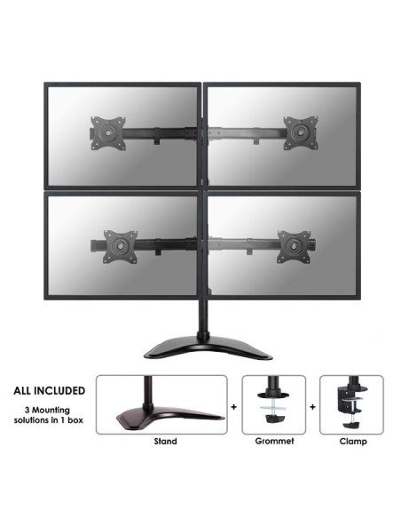 NM-D335D4BLACK Soporte de escritorio NewStar para monitor NM-D335D4BLACK kiwiku.com