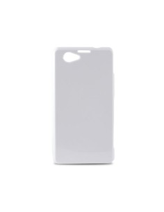 Funda flex ksix tpu para z1 compact blanca