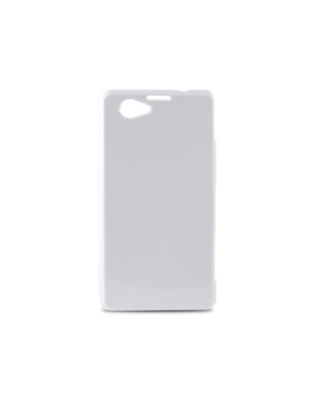 Funda flex ksix tpu para z1 compact blanca