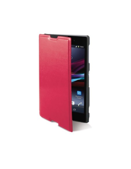 Funda folio ksix made for xperia para z1 compact fucsia MFX3448FU81F kiwiku.com