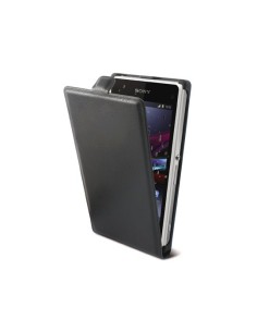 Funda con tapa ksix made for xperia para z1 compact negra MFX3448FU90 kiwiku.com