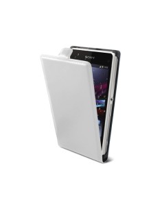 Funda con tapa ksix made for xperia para z1 compact blanca MFX3448FU90B kiwiku.com