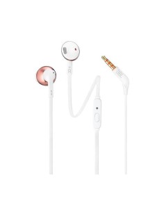 Jbl T205 Blanco Oro Rosa Auriculares Ergonómicos Con Micrófono Integrado Control Remoto  kiwiku.com