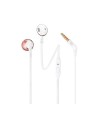 Jbl T205 Blanco Oro Rosa Auriculares Ergonómicos Con Micrófono Integrado Control Remoto