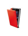 Funda con tapa kisx made for xperia para z1 compact rojo carmesÍ