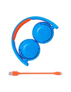Jbl Jr 300 Bt Azul/naranja Auriculares Kids On-ear Inalámbricos Safe-sound Diseñados   kiwiku.com 2