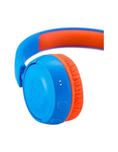 Jbl Jr 300 Bt Azul/naranja Auriculares Kids On-ear Inalámbricos Safe-sound Diseñados   kiwiku.com