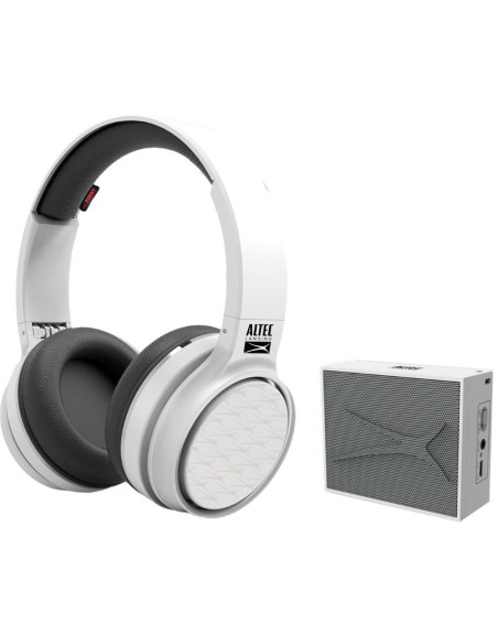 Altec Lansing Play & Party Pack Blanco Auriculares Ring N Go Y Altavoz Pocket Inalámbricos  kiwiku.com