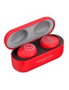 Brigmton Bml-16 Rojo Auriculares Inalámbricos Manos Libres Bluetooth Con Micrófono Y Estuche Bateria