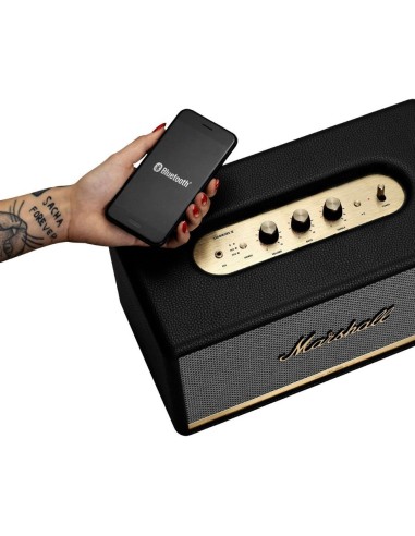 Marshall Stanmore Ii Negro Altavoz Bluetooth 50w Vintage 5008914 kiwiku.com