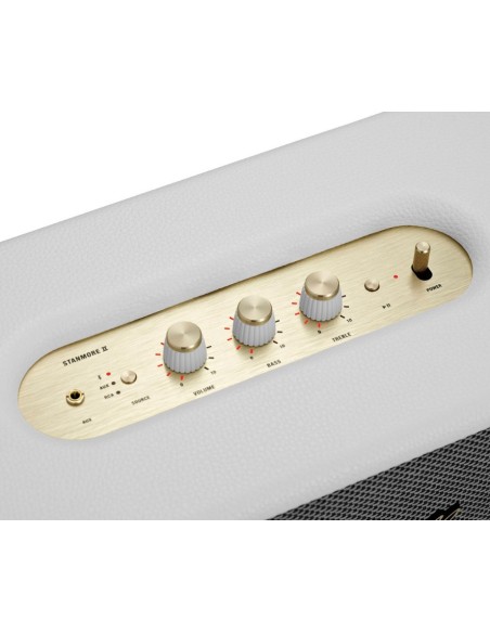 Marshall Stanmore Ii Blanco Altavoz Bluetooth 50w Vintage  kiwiku.com