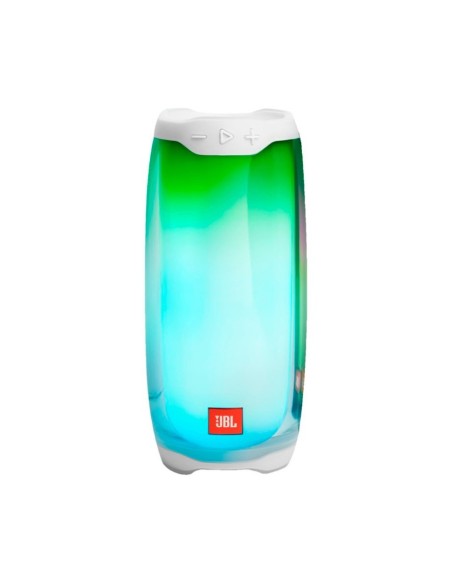 Jbl pulse 4 blanco altavoz portÁtil 20w bluetooth resistente al agua luces personalizables 360º  kiwiku.com