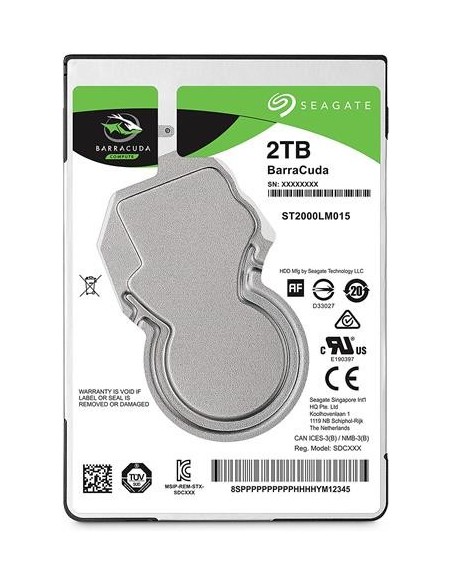Seagate Disco Duro interno BarraCuda 2.5 2TB ST2000LM015 kiwiku.com