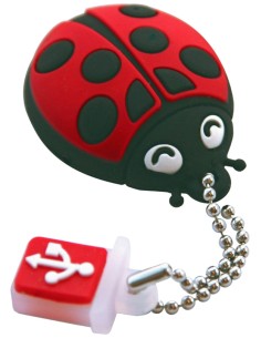 TDK TDK78643 - Memoria USB 2.0 de 8 GB, novedoso diseño llavero, mariquita: Kiwiku.com: Informática