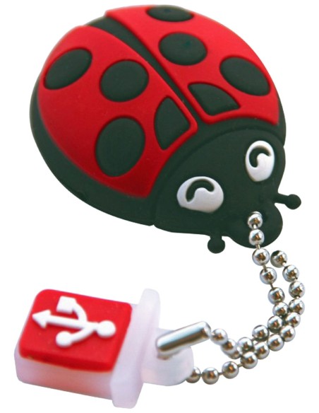 TDK TDK78643 - Memoria USB 2.0 de 8 GB, novedoso diseño llavero, mariquita: Kiwiku.com: Informática
