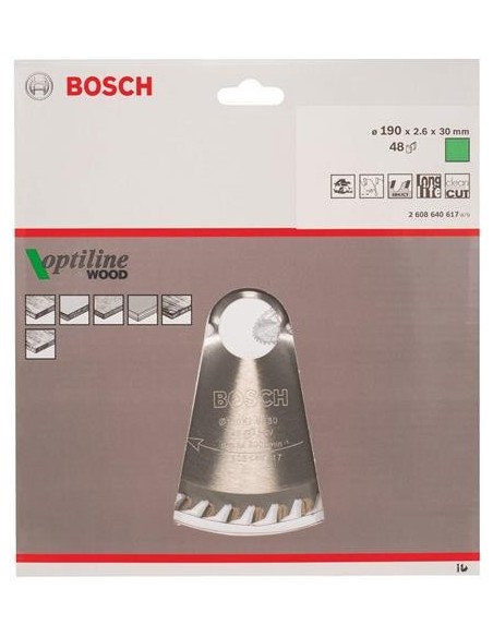Bosch 2 608 640 617 - Hoja de sierra circular Optiline madera kiwiku.com
