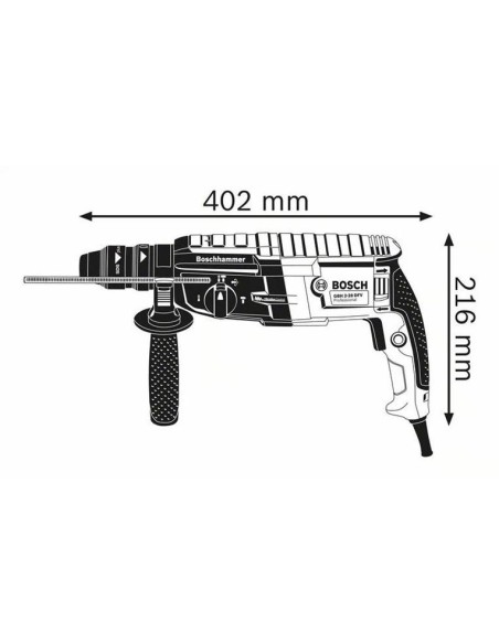 Bosch Martillo perforador con SDS plus GBH 2-28 F Professional 0611253500 kiwiku.com