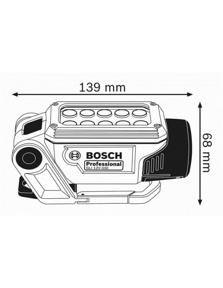 Bosch GLI Deci LED Worklight Lámpara a batería 06014A0000 kiwiku.com