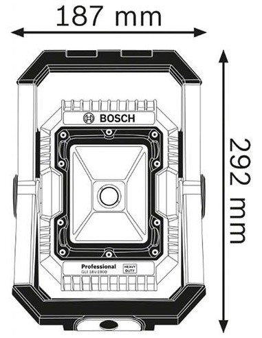 Bosch GLI 18V-1900 Lámpara a batería 0601446400 kiwiku.com