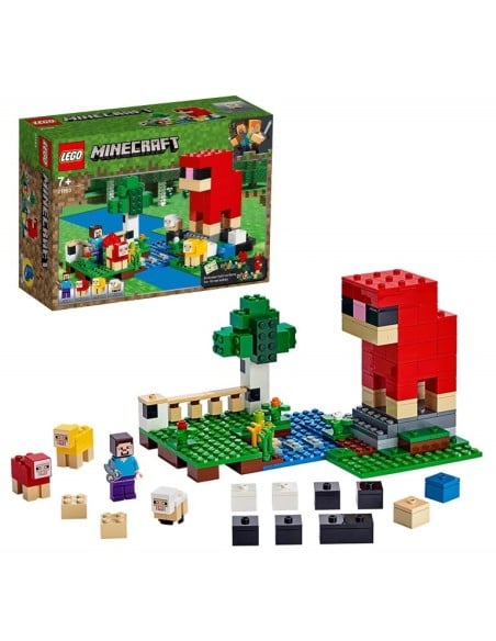 LEGO Minecraft - La Granja de Lana 21153 kiwiku.com