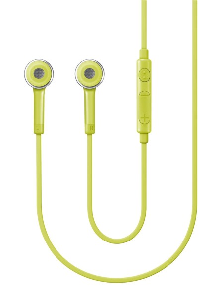 Samsung HS-330 - Auriculares de botón con micrófono, control remoto integrado amarillo