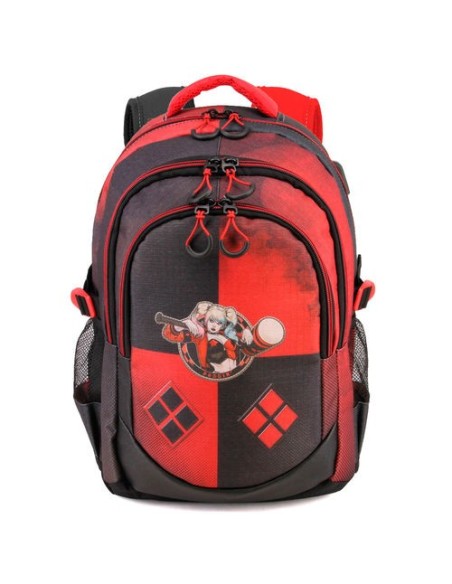 Mochila Harley Quinn Escuadron Suicida DC Comics 44cm  kiwiku.com