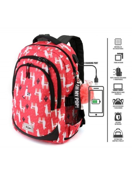 Mochila oh my pop cuzco adaptable 44cm  kiwiku.com