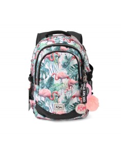 Mochila oh my pop tropical flamingo adaptable 44cm  kiwiku.com 2