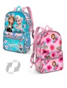 Mochila reversible frozen disney hermanas reinas 31cm