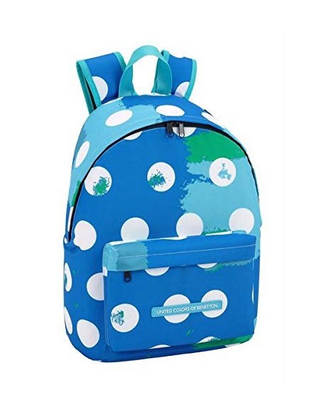 Mochila portatil benetton azul 41cm  kiwiku.com