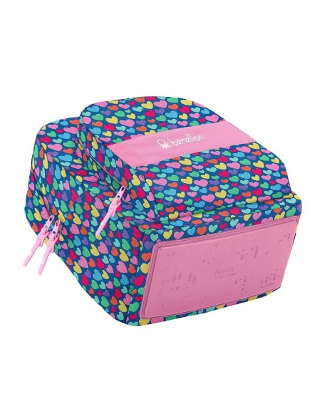 Mochila benetton cuori 42cm  kiwiku.com