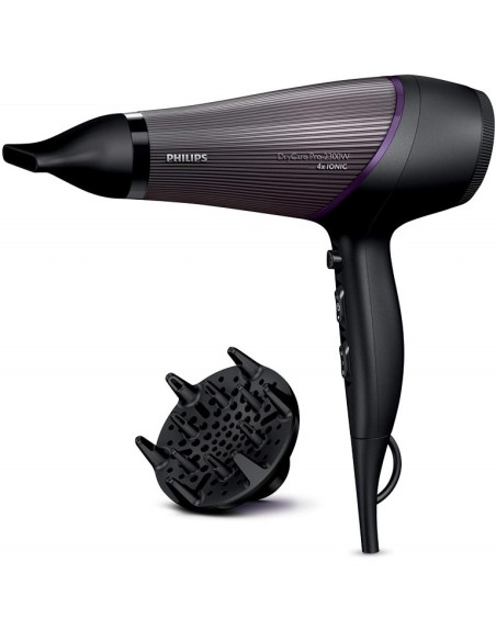 Secador De Pelo Philips Drycare Pro - 2300w - Función Aire Frío - Ionizador - Incluye Difusor Y Boquilla 7mm - Anillo Para Colga