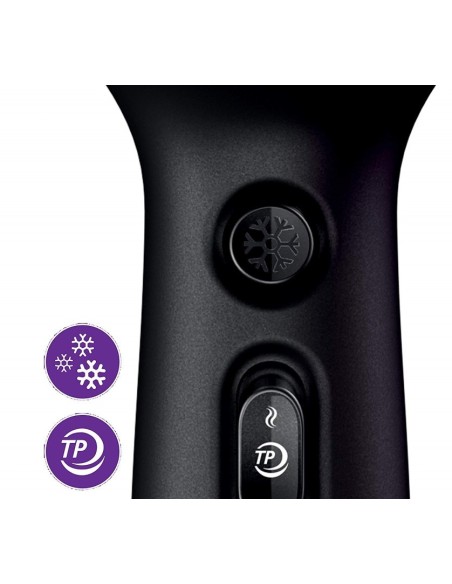 Secador De Pelo Philips Drycare Pro - 2300w - Función Aire Frío - Ionizador - Incluye Difusor Y Boquilla 7mm - Anillo Para Colga
