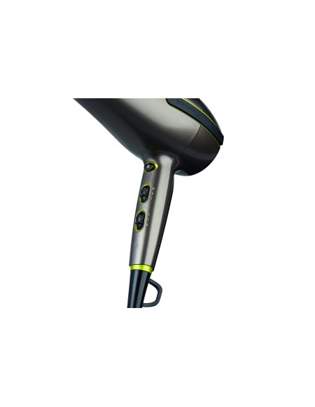 Grundig Gris Limón Hd8680 Secador De Pelo 2400w Función Iónica  kiwiku.com