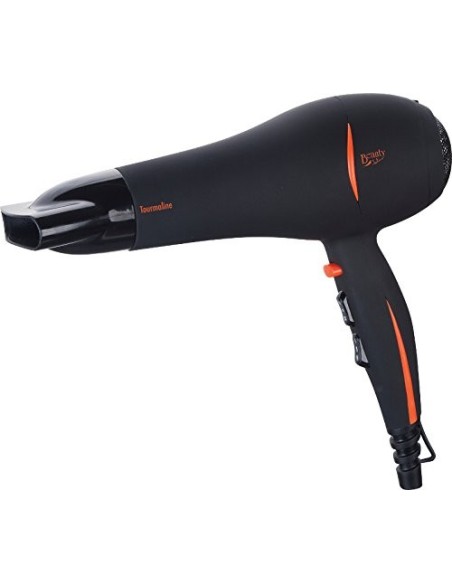 Secador de pelo Jata SC56B - tecnologia Tourmaline, 2000 W, color negro con detalles en naranja SC56B kiwiku.com