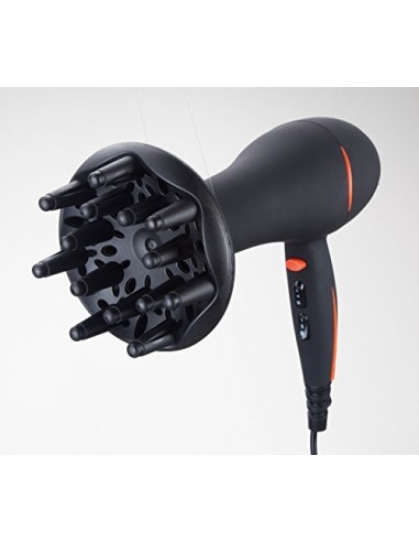 Secador de pelo Jata SC56B - tecnologia Tourmaline, 2000 W, color negro con detalles en naranja SC56B kiwiku.com