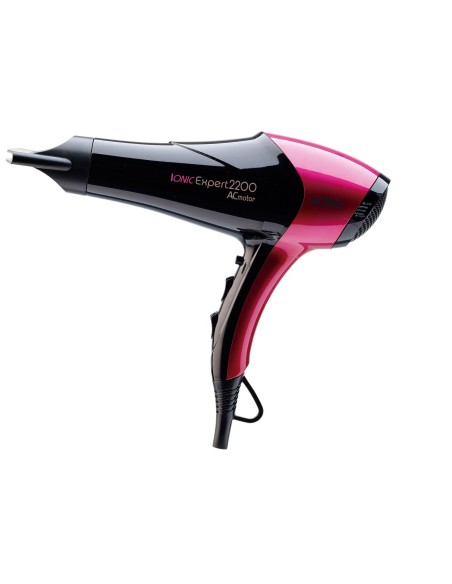 Solac SP7162 Ionic Expert 2200 AC - Secador, Color Negro/Fucsia 2200 W (S90005000) kiwiku.com