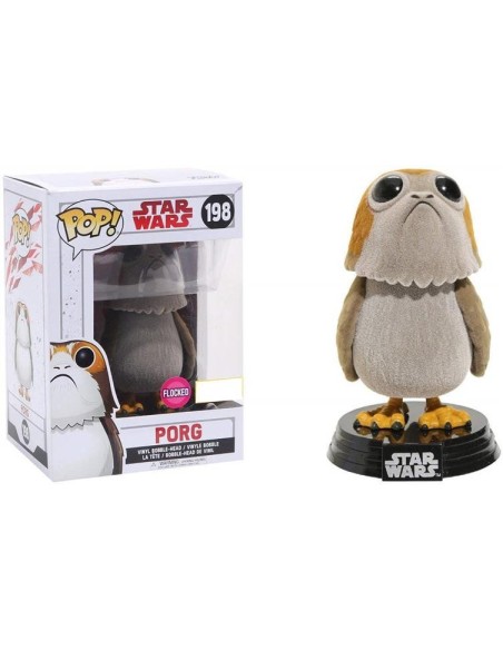 Figura pop star wars the last jedi porg flocked exclusive - 14757  kiwiku.com