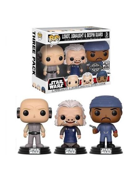 Figura pop star wars 3 pack: lobot,ugnaught & bespin guard - 14957 FFK14957 kiwiku.com