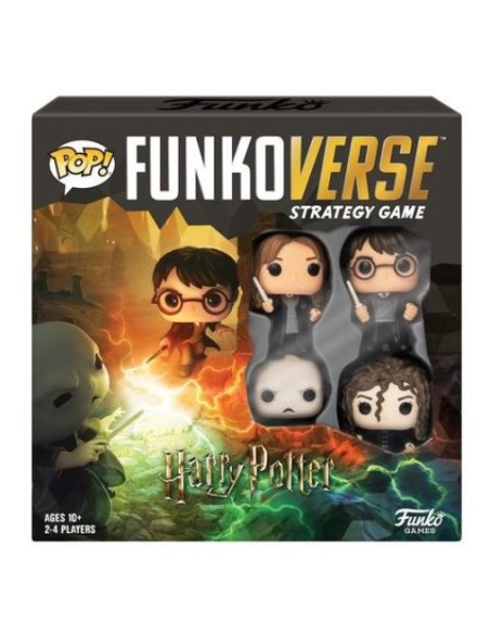 Juego mesa pop funkoverse harry potter 4fig español  kiwiku.com