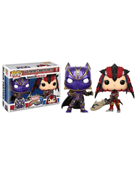 Figura pop capcom vs marvel: black panther vs monster hunter - 22780 kiwiku.com