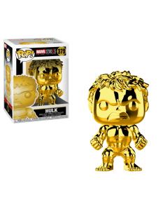 Figura pop marvel studios 10 hulk gold chrome  kiwiku.com