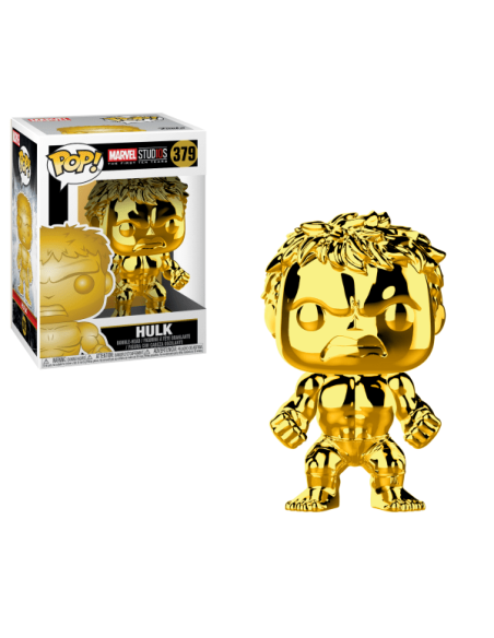 Figura pop marvel studios 10 hulk gold chrome  kiwiku.com