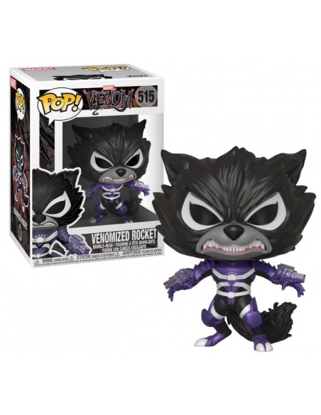 Figura pop marvel venom venomized rocket raccoon  kiwiku.com